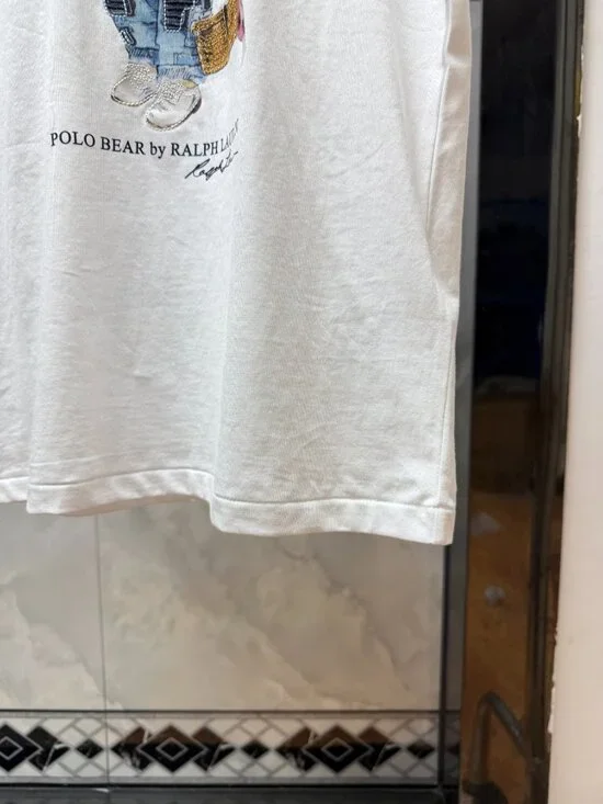 💎Polo Ralph Lauren Women's Round Neck Bear T-Shirt💎 - Picture 4 of 7